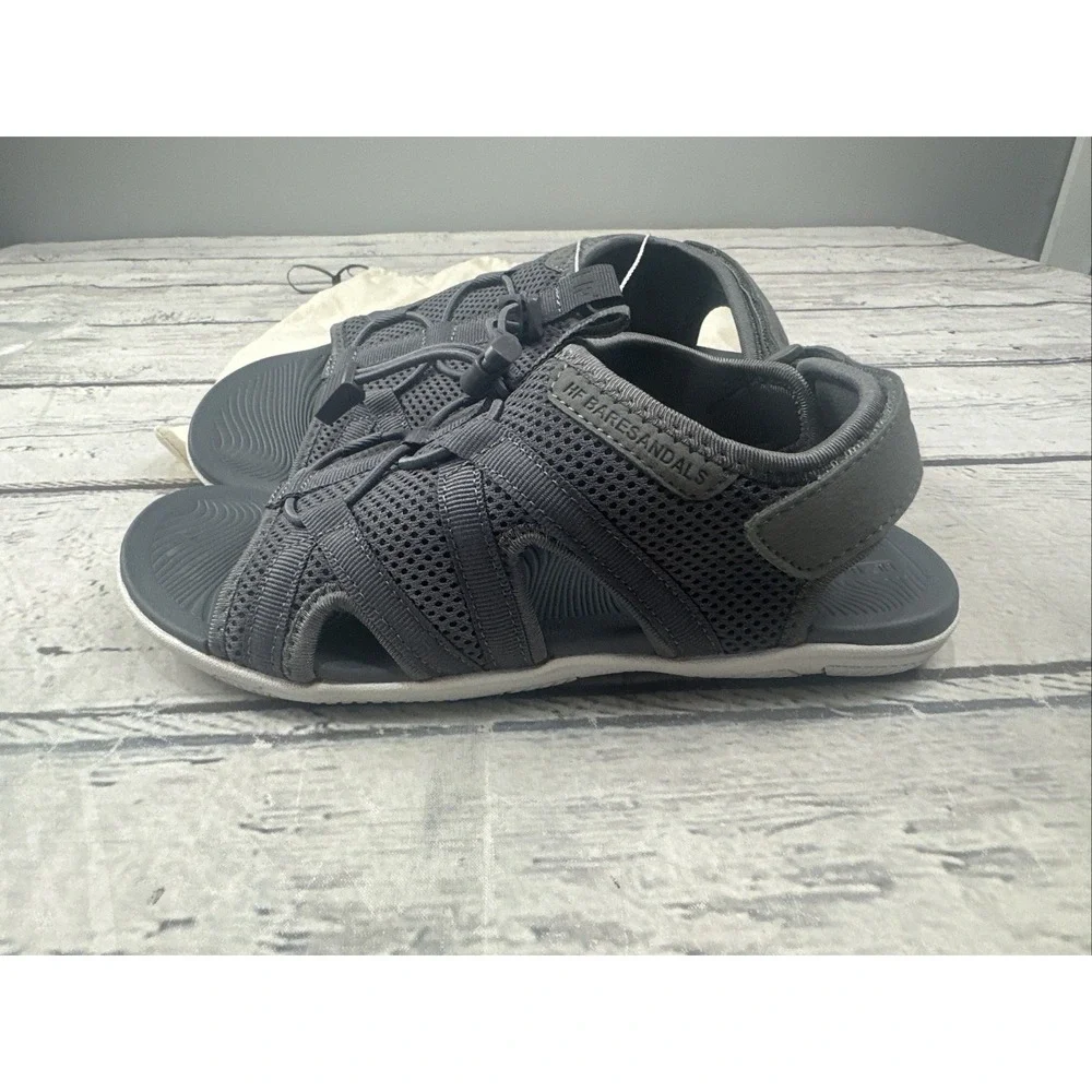 Hike Footwear HF Baresandals II Dark Grey Barefoot Sandals M-5.5 ,W -7.5 NIB